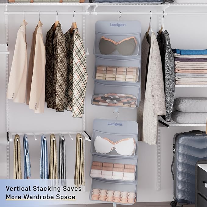 2 pack Hanging Closet Organizer