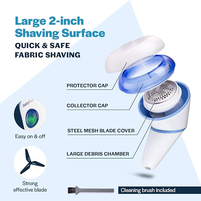 Fuzz Free Electric Fabric Shaver, Rechargeable Lint Remover, Fuzz Pill Clothing