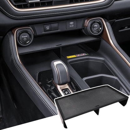 Qlhshop Middle Center Console Organizer for Toyota Grand Highlander 2026 2025 2024 Front Console Insert Divider Tray Secondary Storage Cubby Interior Accessories - (Not for Highlander)