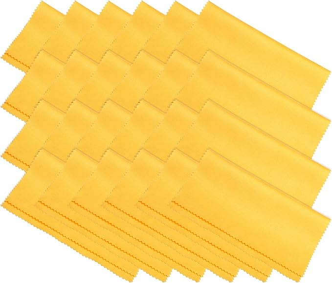 PATIKIL Eyeglass Microfiber Cleaning Cloth 7"x6", 24 Pack Glasses Cleaning