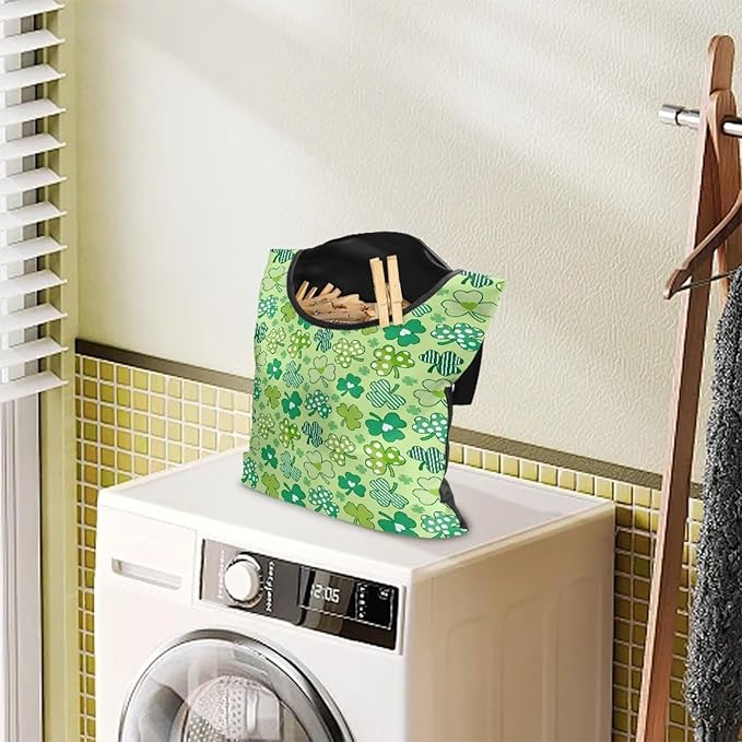 Clothes Pin Hanging Bag with Hanging Rope 14.5 X 12 Inch Clothespin Bag