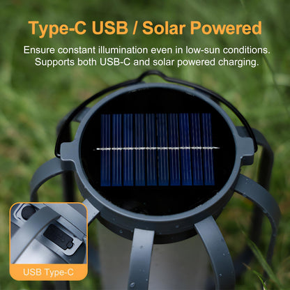 Solar Lanterns Outdoor Waterproof Garden Decor, Flickering Flame Hanging Solar Lights with Tripod Decoration Outside for Yard, Patio, Backyard, Garden, Ideal Gifts for Women Mom Grandma