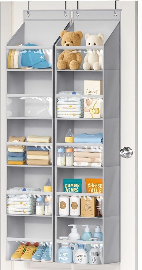 AOODA 2 Pack Over the Door Organizer, Large Capacity Closet Door Hanging