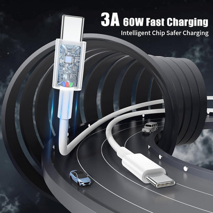 Essri USB C to USB C Cable 3FT for Apple iPhone 17 16 Charger Cord,4Pack 60W C to C Cable Fast Charging Wire for iPhone 16 15 Pro Plus Pro Max iPad Pro/Air MacBook Pro/Air,for Galaxy S24 S23 and More