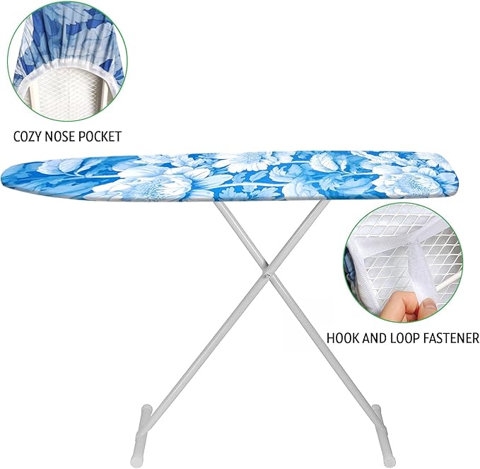 Ironing Board Cover and Pad 15x54 Inch Standard Ironing Board Cover