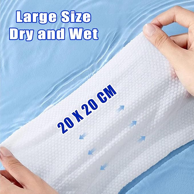 100 Count Disposable face towel, Ultra Thick face towels, Face towels disposable