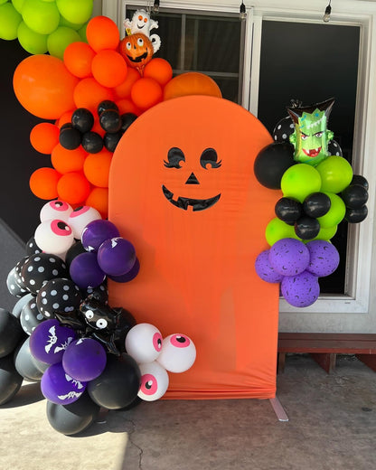 Halloween Balloons, 50pcs 12 inch Orange Black Green Purple Balloons for Halloween Theme Party Supplies Birthday Party Decorations