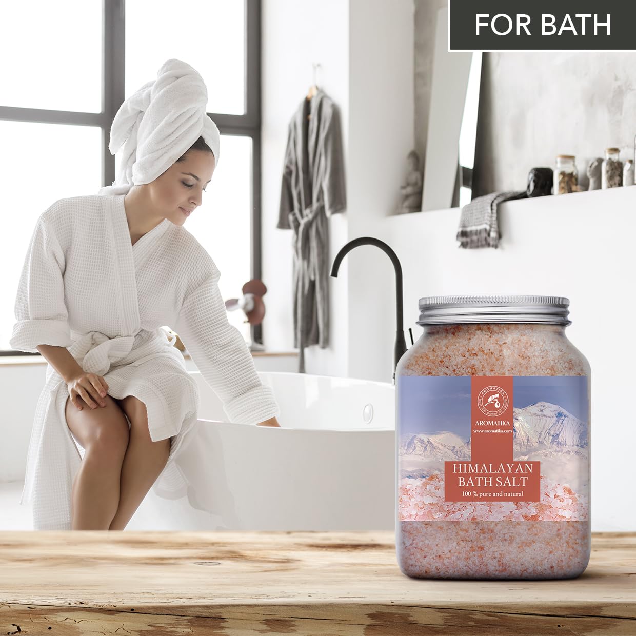 Himalayan Pink Crystals – Natural Mineral Salt – 2 × 46 oz Set – Coarse Crystals for Bath, Spa, and Home Relaxation – Skin Care, Body Soak, Aromatherapy