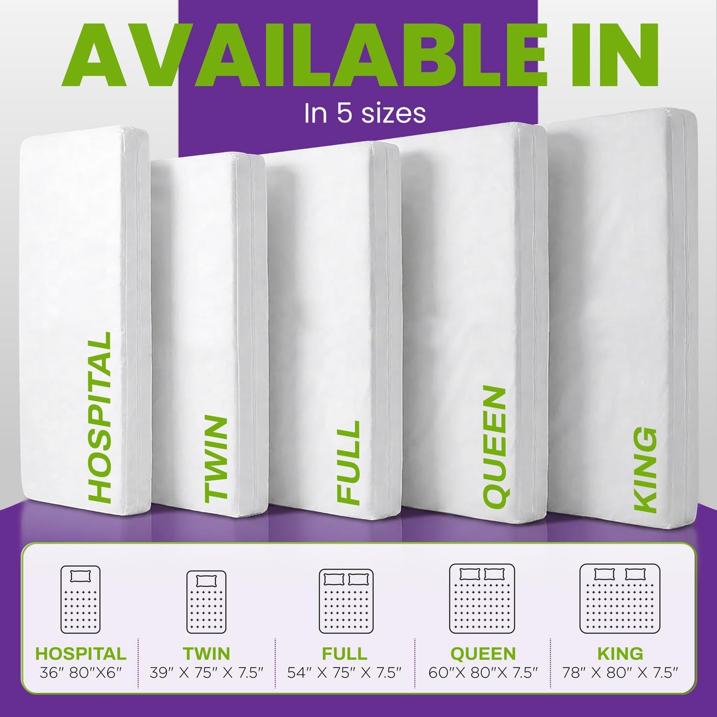 Mars Wellness Waterproof Vinyl Mattress Protector and Cover - Zippered White Mattress Cover Sheet Bed Bugs Mattress Cover - 1 Pack - Queen