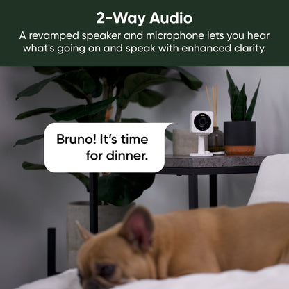 Wyze Cam OG Indoor/Outdoor 1080p Wi-Fi Smart Home Security Camera with Color Night Vision, Built-in Spotlight, Motion Detection, 2-Way Audio, Compatible with Alexa & Google, White, Free Expert Setup