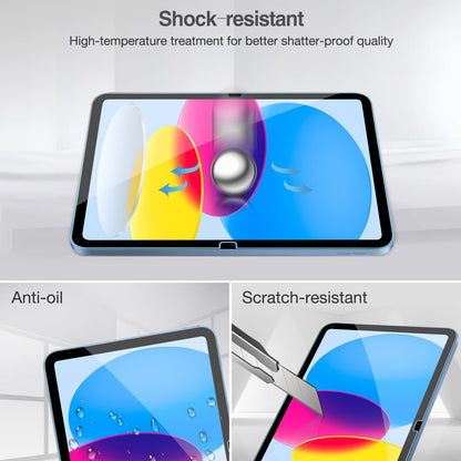 ProCase 2 Pack Screen Protector for iPad 9th 8th 7th Generation 10.2 Inch (2021/2020/2019), Tempered Glass Film for A2602 A2603 A2270 A2197 -Clear