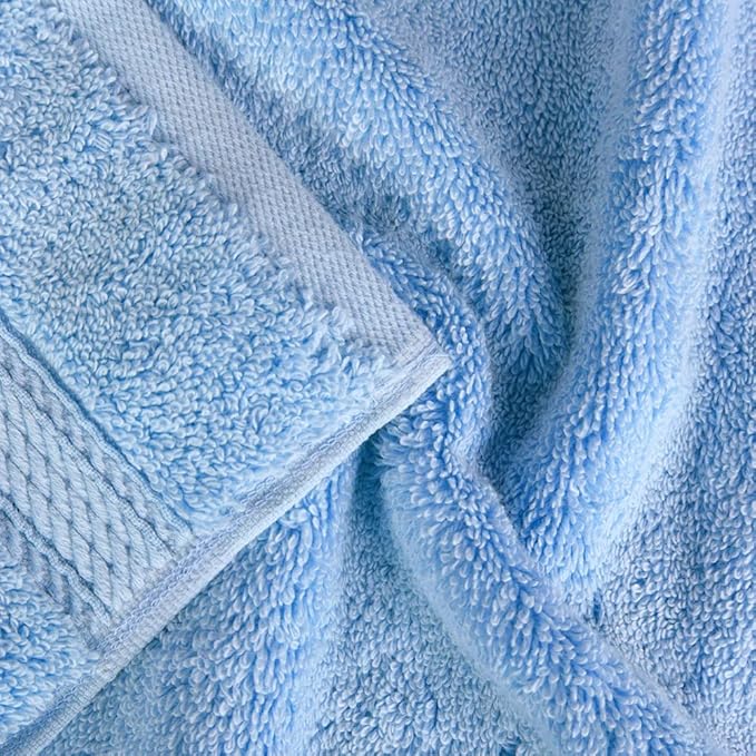 SUPERIOR Egyptian Cotton Pile 3 Piece Towel Set, Includes 1 Bath, 1 Hand