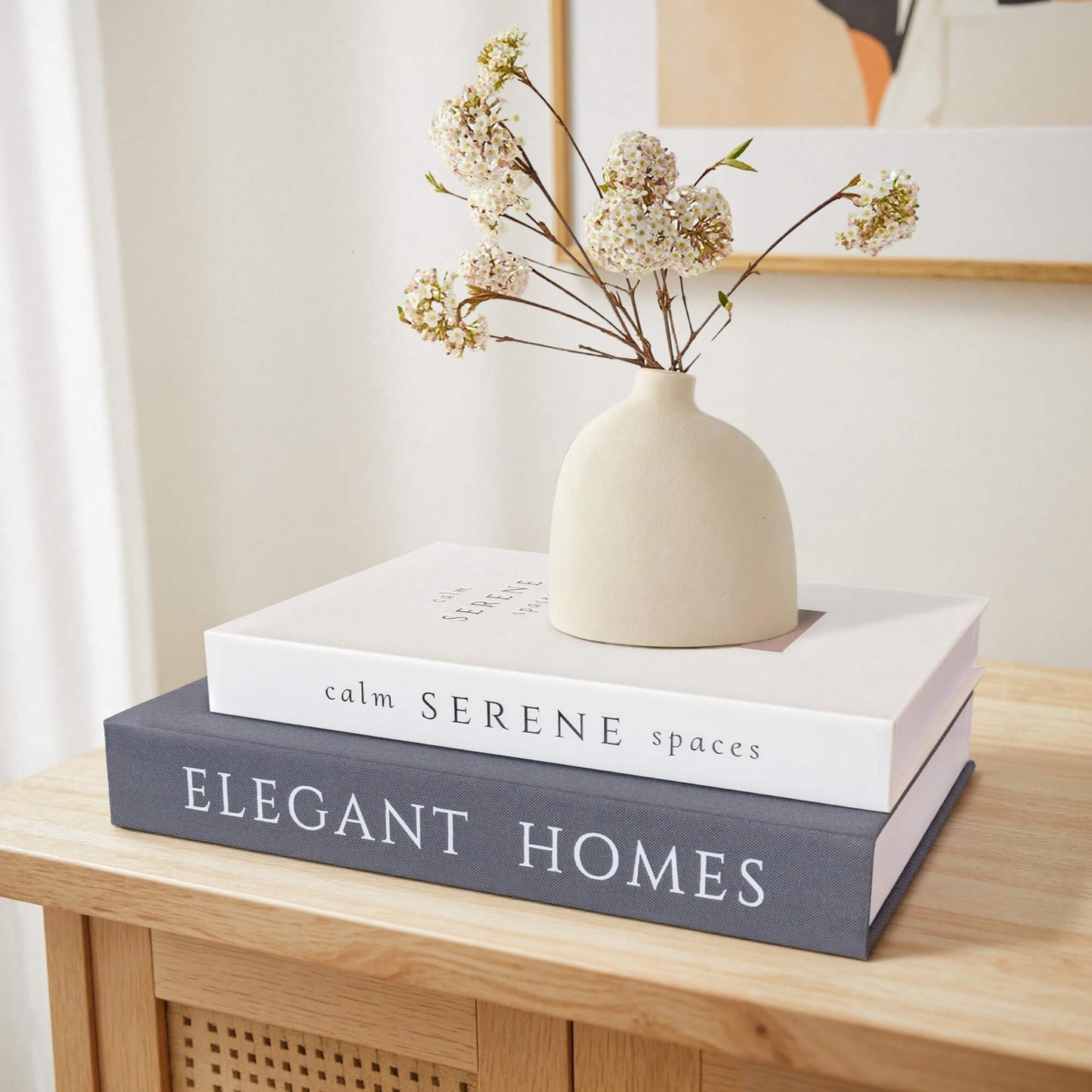 Decorative Books Set of 2, Faux Books Storage Box, Modern Home Decor for Coffee Table, Bookshelf, Mantel