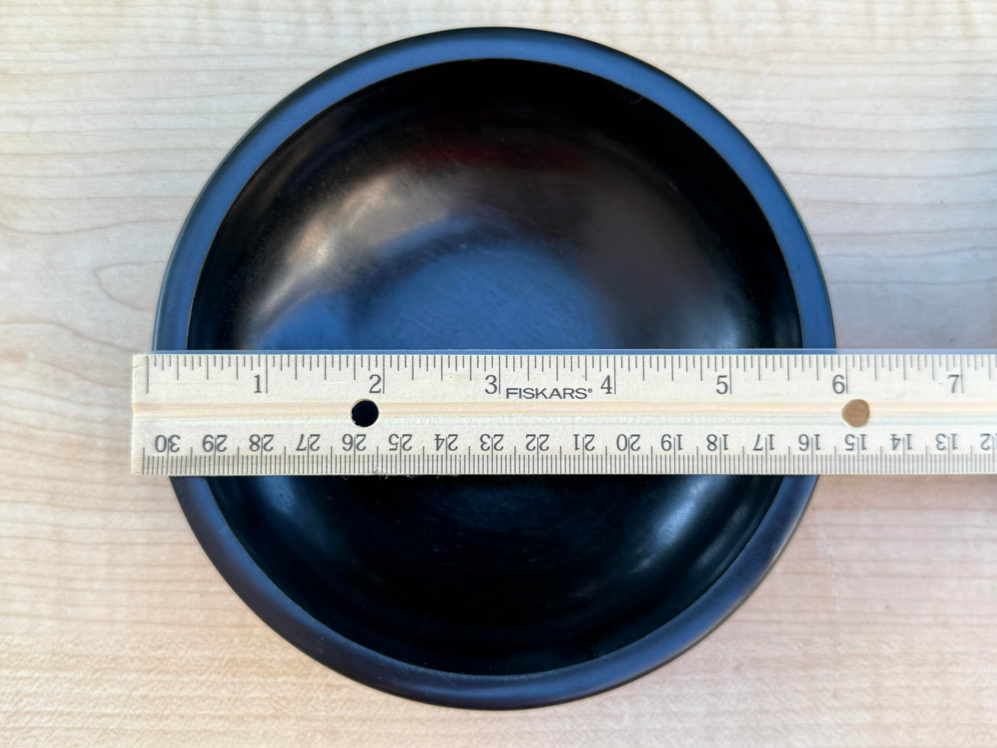 Large Black Soapstone Scrying Bowl – 6" Smudge Bowl & Incense Burner | Versatile Black Stone Ritual & Meditation Tool
