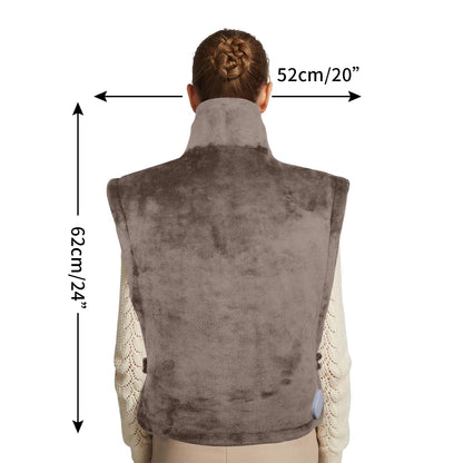 Ruqiji 17''x33'' XXXL King Size Heating Pad with 120 Minutes Auto Shut Off&6 Temperature Settings, Flannel Electric Heating Pad/Pain Relief for Back/Neck/Shoulders/Menstrual Pain/Leg Cramp (Dark Blue)