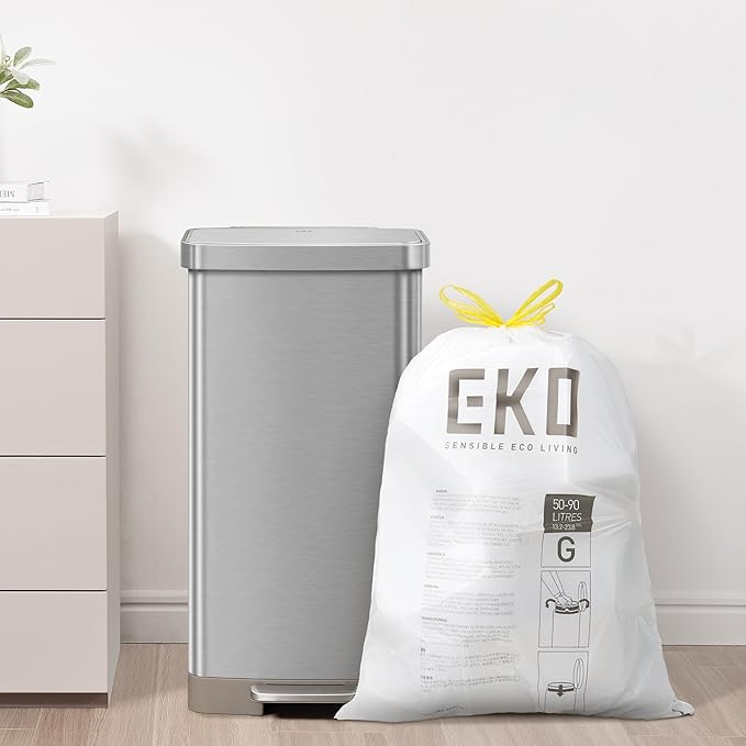 EKO 21 Gallon / 50-90 Liter, Extra-Strong Garbage Bags, Lavender Scent