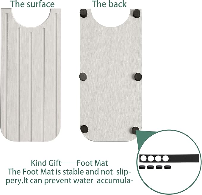 17inch x 4inch Kitchen Sink Faucet Mat, Water Absorbing Stone Faucet Splash