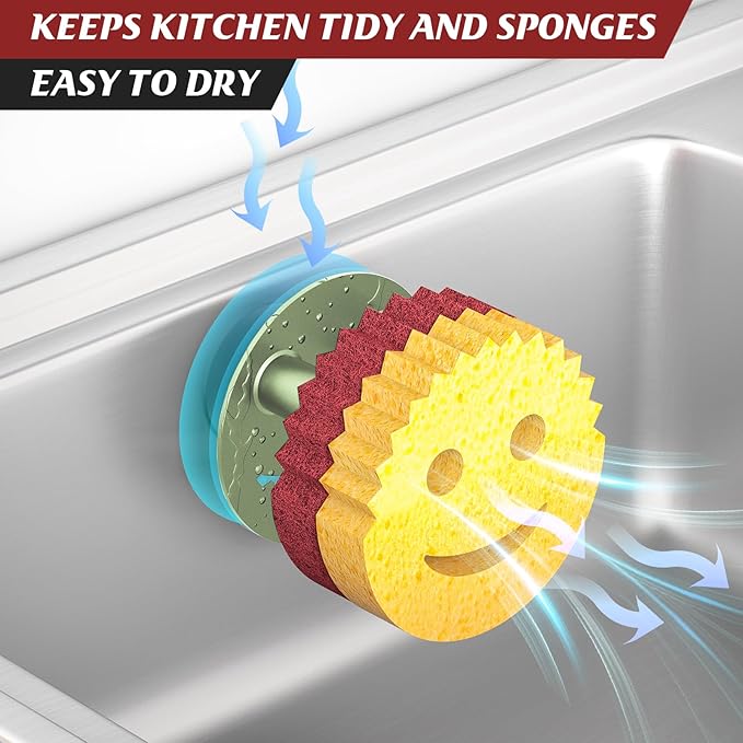 Sponge Holder for Kitchen Sink, Sink Caddy Organizer
