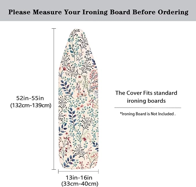 Floral Print Ironing Board Cover 15X54“