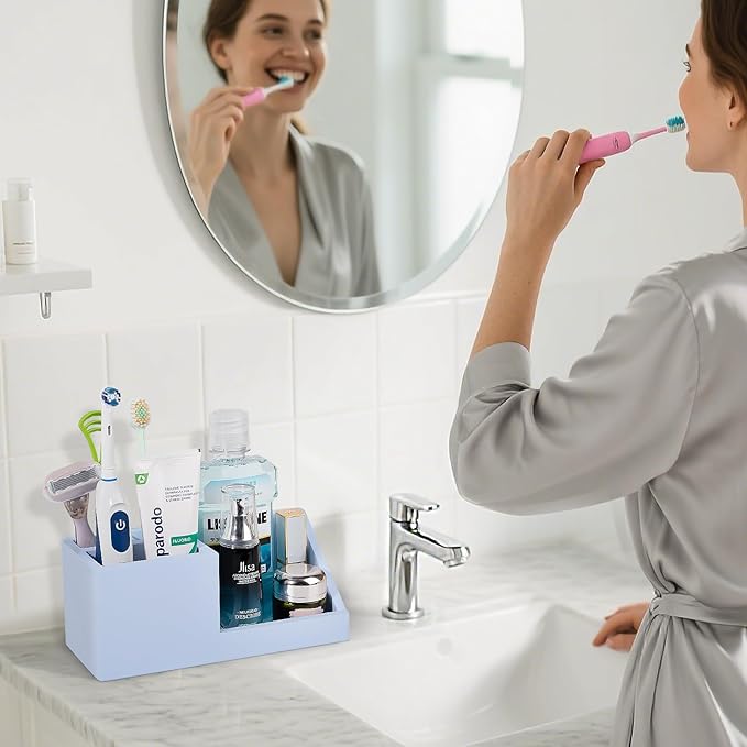 Diatomite Toothbrush Holders for Bathrooms, Quick Dry Electric Tooth Brush and