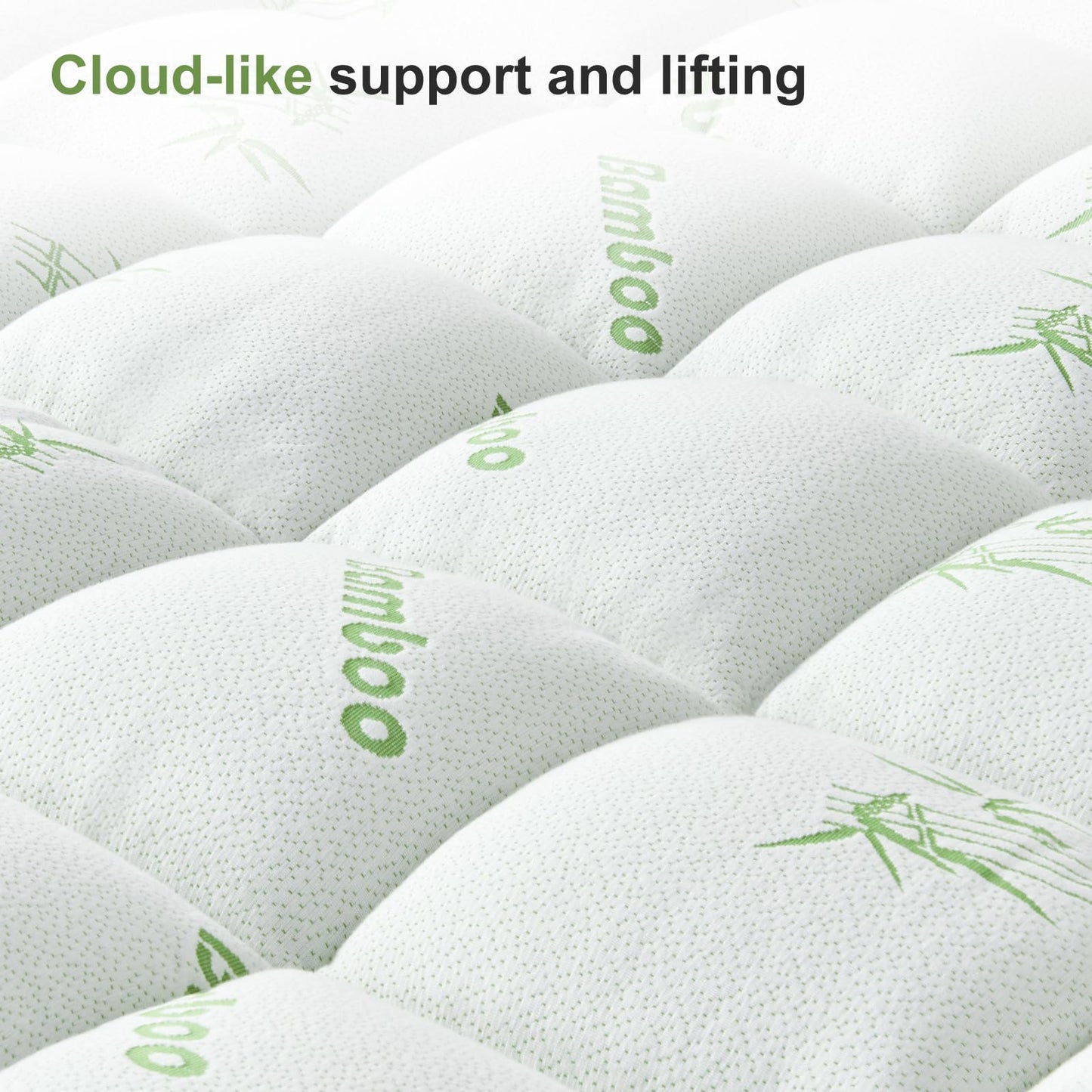 SurChic Queen Size Mattress Topper Viscose Derived from Bamboo, Soft Thick Pillow Top Mattress Pad Cover for Back Pain, Cooling Mattress Protector with 8-21 Inch Deep Pocket, White