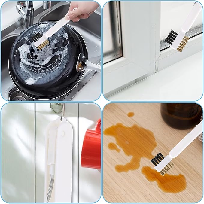 Kitchen Cleaning Scrub Brush Deep Gas Stove Brass Wire Brush