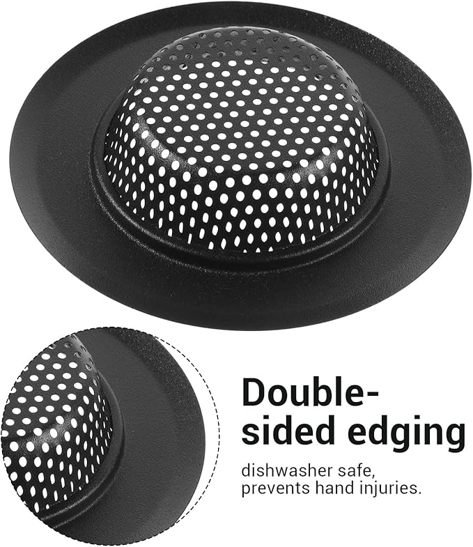 2 PCS Drain Strainer, Sink Strainer, Large Wide Rim 4.5 Inch Diameter
