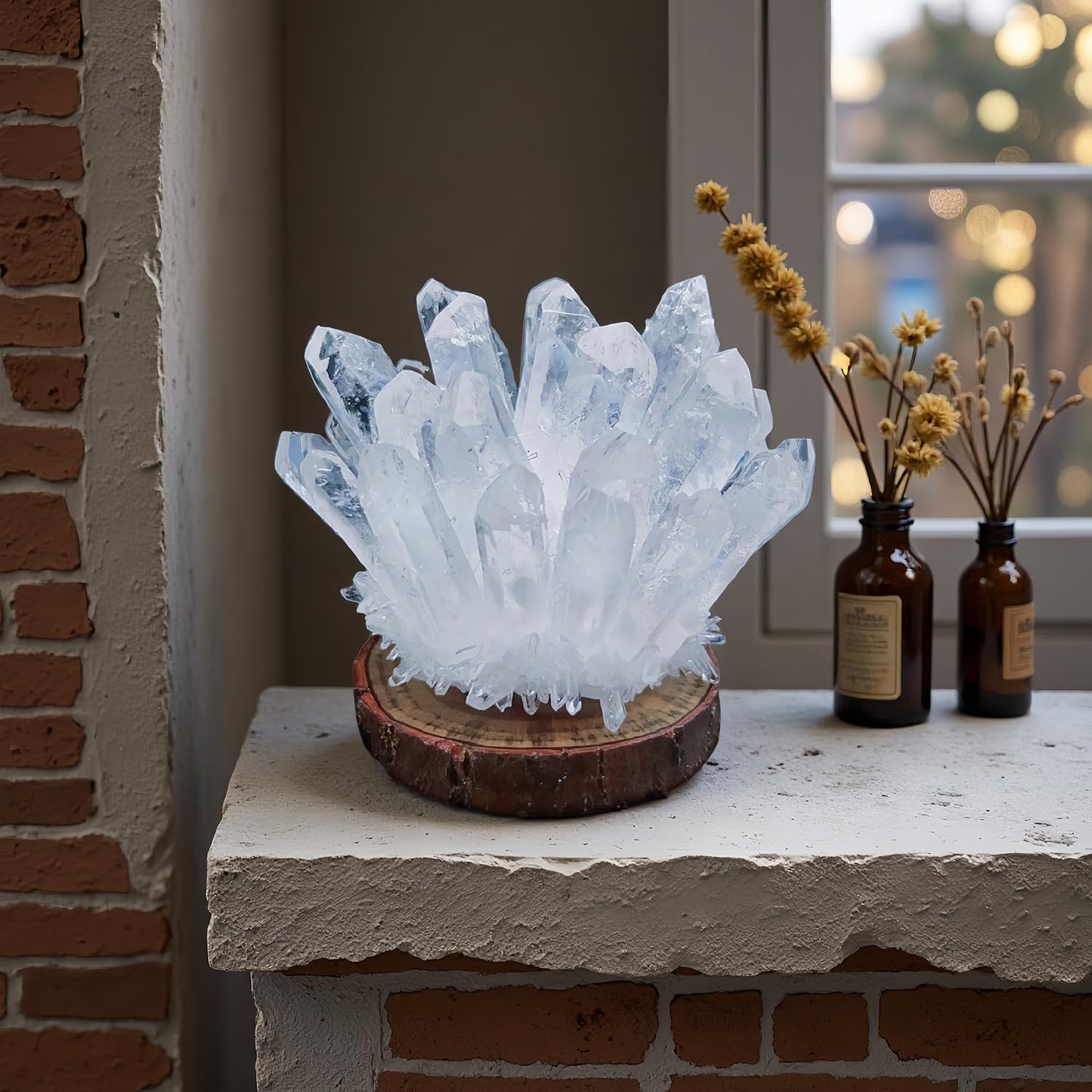Crystal Cluster Quartz Crystals Crystals Stone White Crystal Cluster Crystal Columnar Crystal Gift Crystal Ornaments Healing Crystal Large Crystals Quartz Crystal
