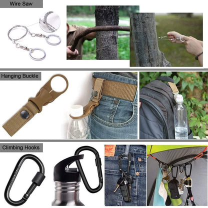 EILIKS Survival Gear, Emergency Survival Kit and Equipment 23 in 1, Cool Top Gadgets Gifts for Men Women Valentines Birthday Fathers Day, Christmas Stocking Stuffers, Camping Accessories