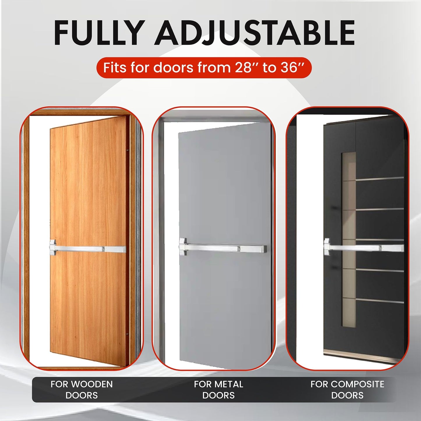 Deals On Wings Push Bar Panic Exit Device Aluminum