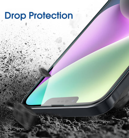 amFilm Auto-Alignment OneTouch for iPhone 16 [6.1''] Screen Protector + Camera Lens Protector, Tempered Glass, 30 seconds Installation, Bubble Free, Case Friendly, Anti-Scratch [2+2 Pack]