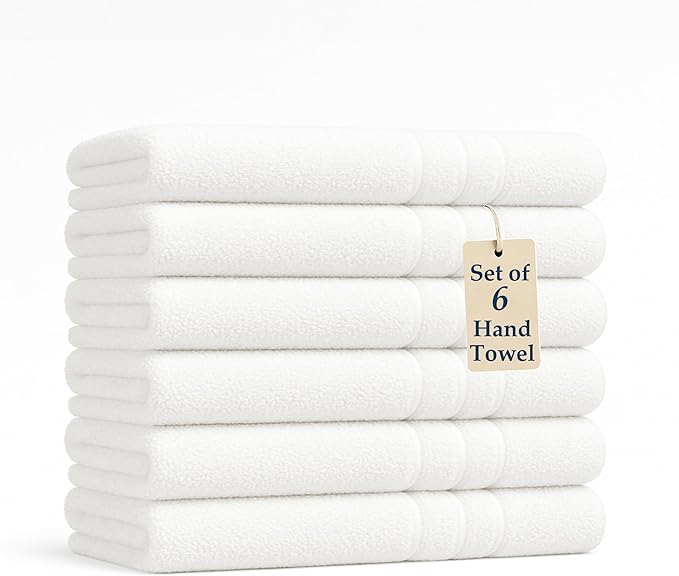 White Hand Towels for Bathroom