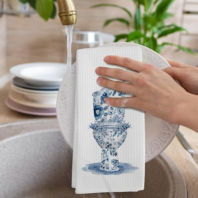 Chinoiserie Wildflower Hand Towels