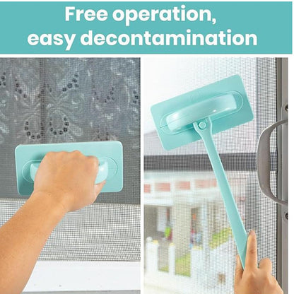 HEEPDD Window Screen Cleaner, Brushes Mesh Screen Kit for, Skylight and Sliding Doors Window Cleaner, ABS Material, Efficient Nan Household Daily