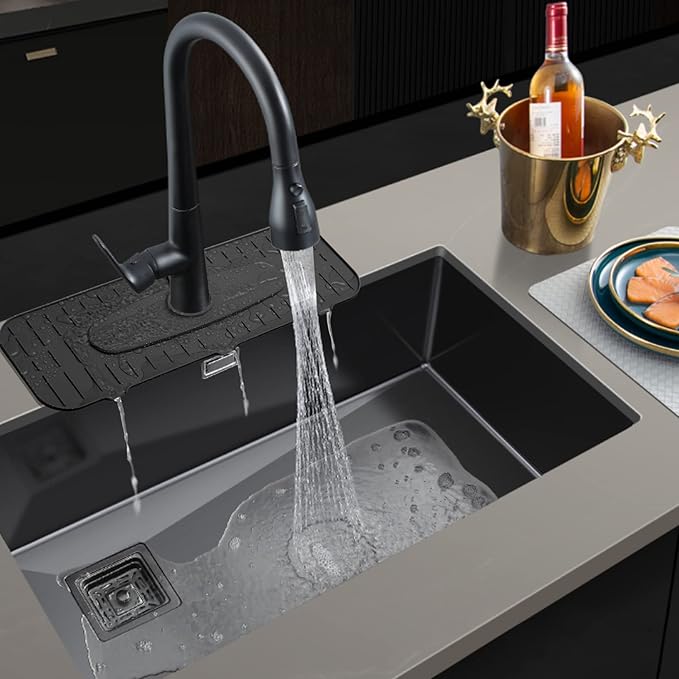 Kingmall Silicone Faucet Mat, Kitchen Faucet Mat
