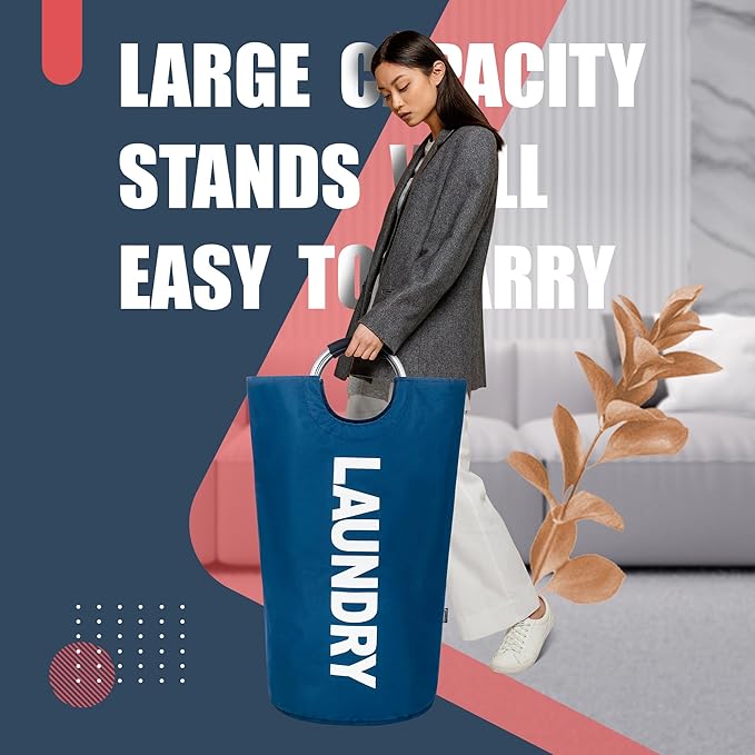 Caroeas 90L Laundry Basket, Waterproof Laundry Hamper, Laundry Bag