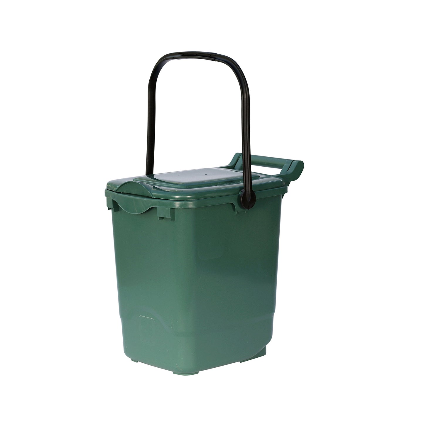 Large Compost Caddy - Green - for Food Waste Recycling (23 Litre) - 23L Plastic Composting Kerbside Bin