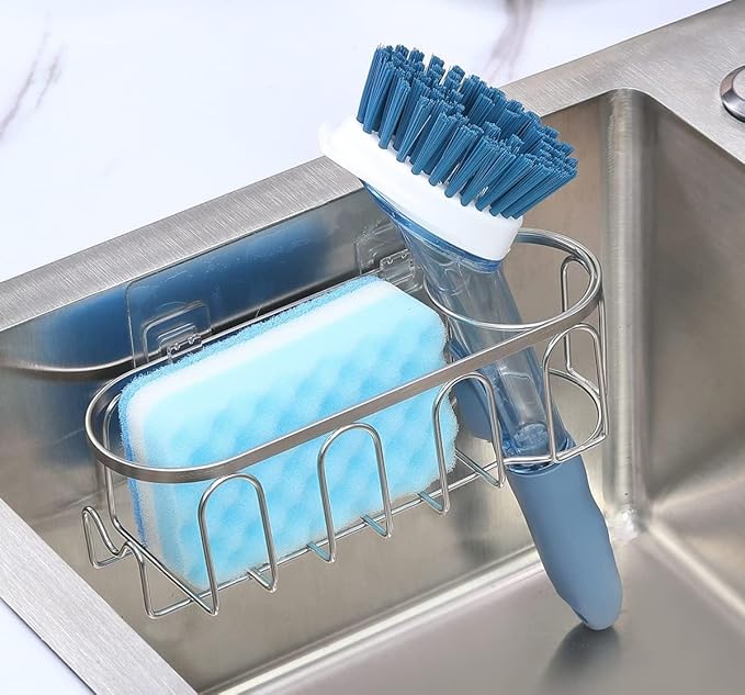 Sink Caddy Sponge Holder for Kitchen Sink 2 Suspension Options, SUS304