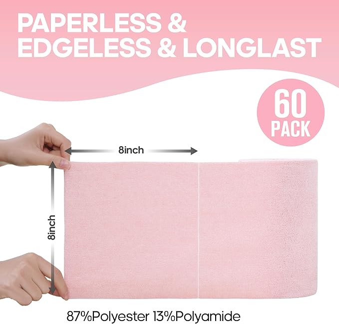 Fantasticlean Microfiber Cleaning Cloth Roll -60 Pack, Tear Away Paperless