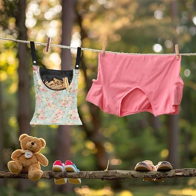 Clothes Pin Hanging Bag, Large Capacity Clothespin Bag Clothes Pin Hanging Bag