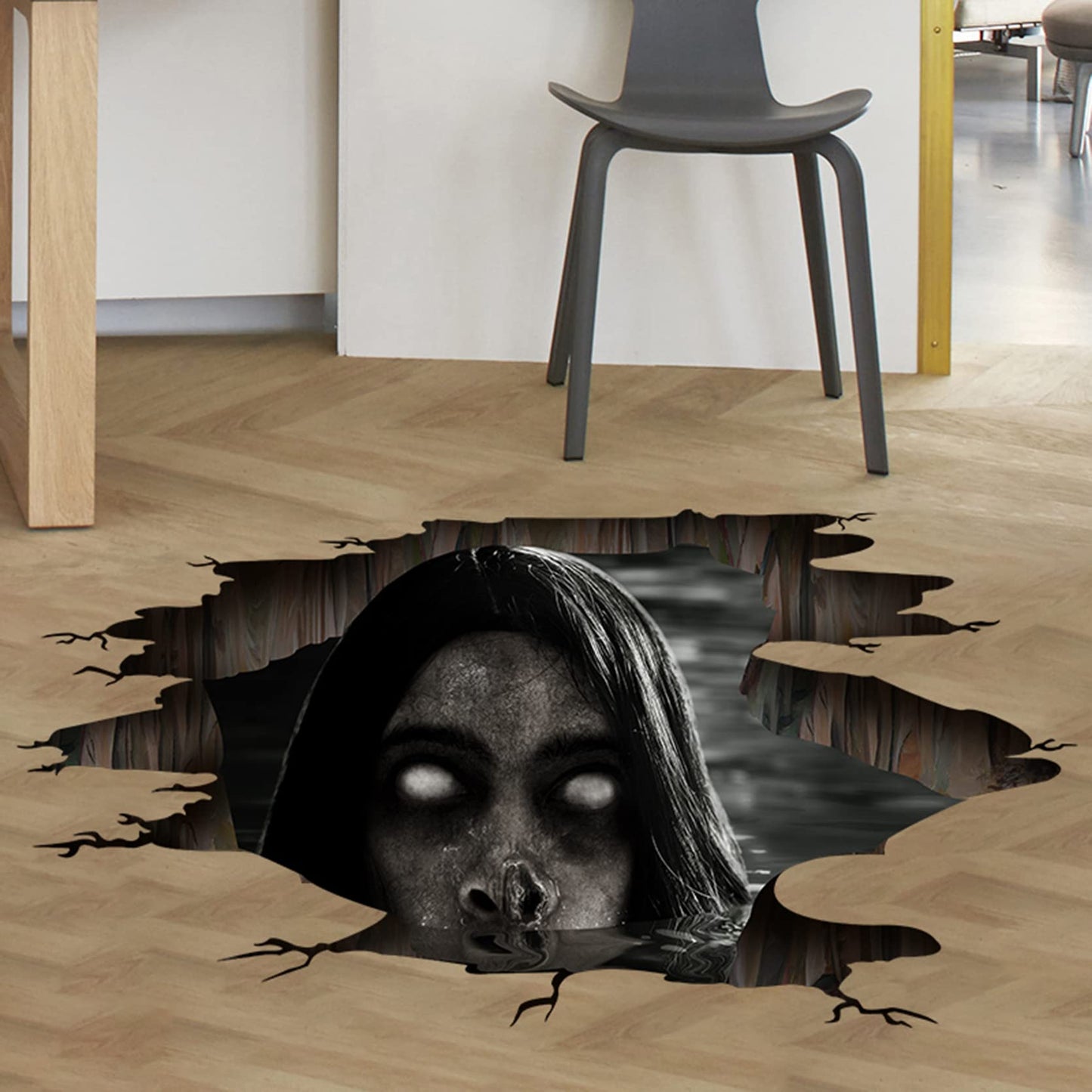 3D Wall Stickers, Removable Wall Decals - Scary Halloween Decor for Bedroom & Windows - 17