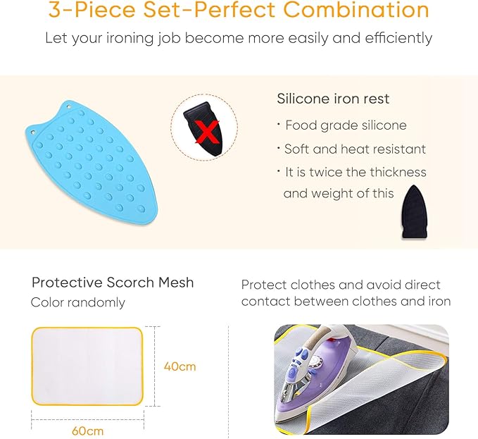 Ironing Mat Ironing Blanket, Upgraded Thick Portable Travel Ironing Pad