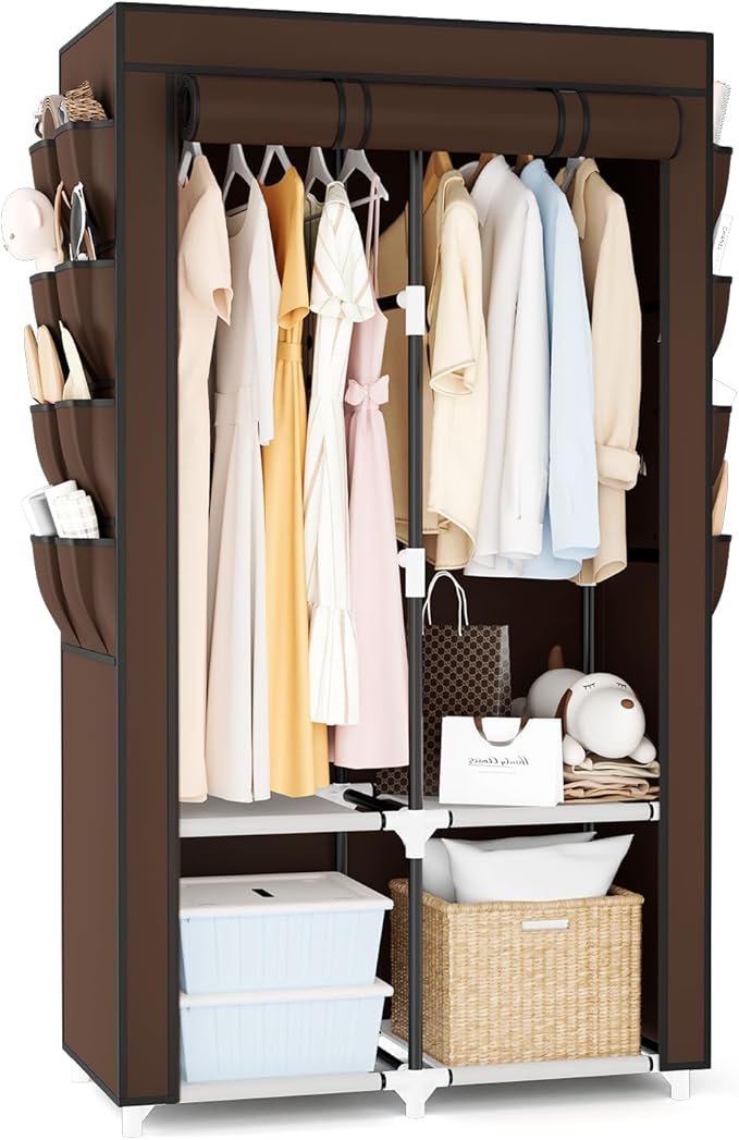 Portable Closet for Hanging Clothes, Portable Wardrobe Closet