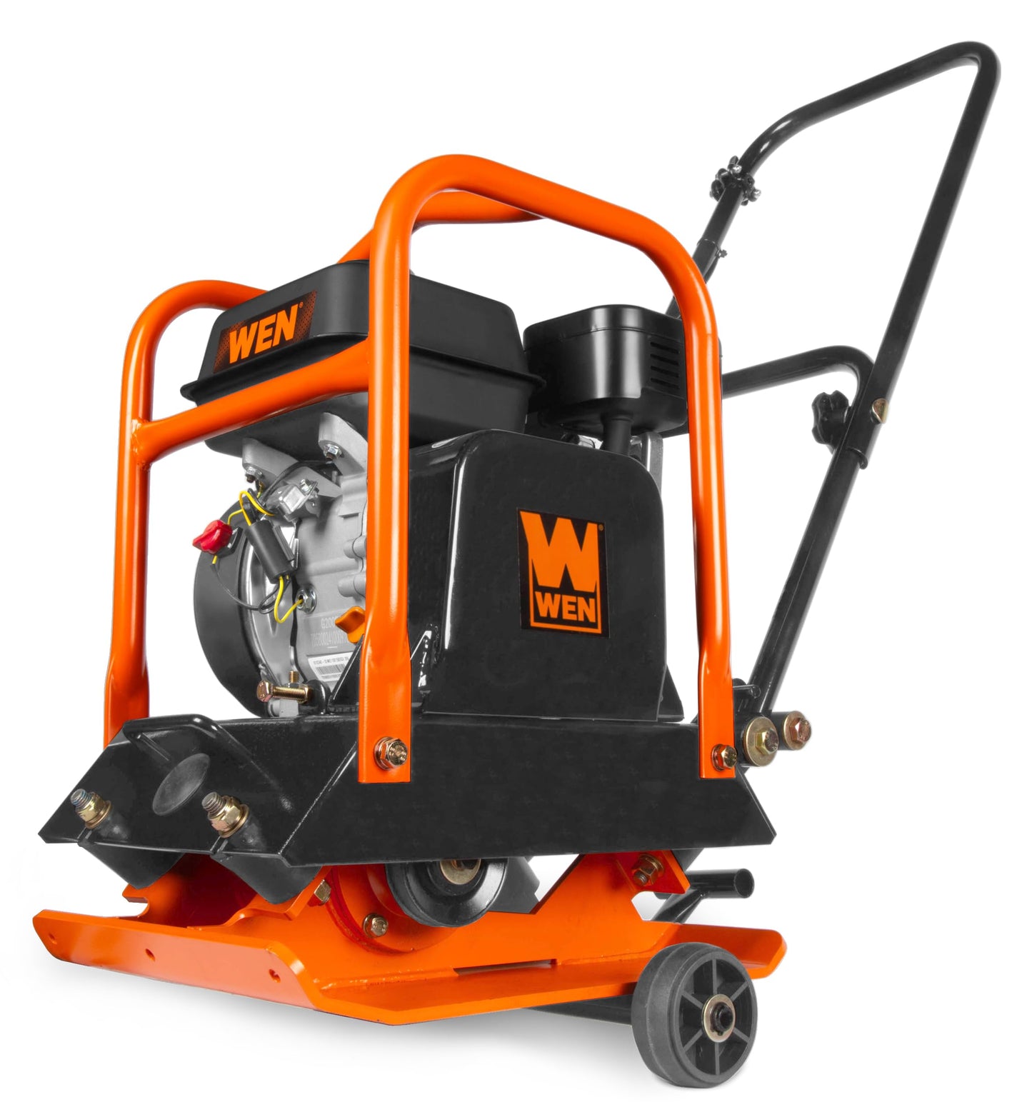 WEN 6.5HP 196cc Plate Compactor with Wheels and 3350-Pound Compaction Force (56096)