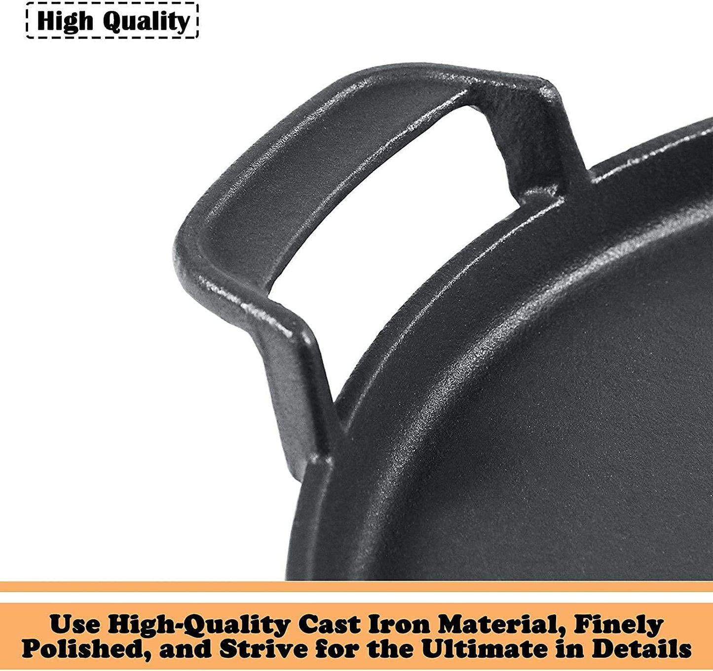 Denmay 7421 30.9cm Round Cast Iron Grill Plate for Weber 57cm Charcoal Grills, Weber Gourmet BBQ System Porcelain-Enameled Cast-Iron Griddle Spare Parts for Weber One-Touch Charcoal Grill