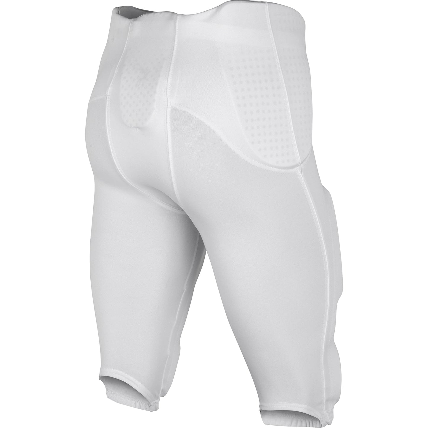 CHAMPRO Boys' Safety Integrated Football Practice Pant with Built-in Pads White