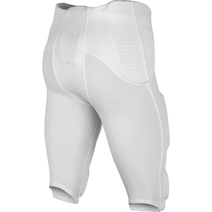 CHAMPRO Boys' Safety Integrated Football Practice Pant with Built-in Pads White