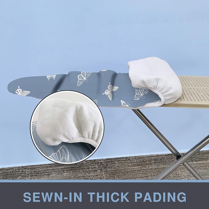 Ironing Board Cover and Pad, Standard Size 15x54, Thick Padding, Elastic Edge