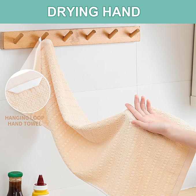 SALAS Kitchen Dish Towels, Bulk Cotton Kitchen Hand Towels, 16‘’ x 26‘’