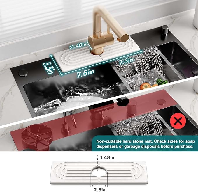 Faucet Mat for Kitchen Sink